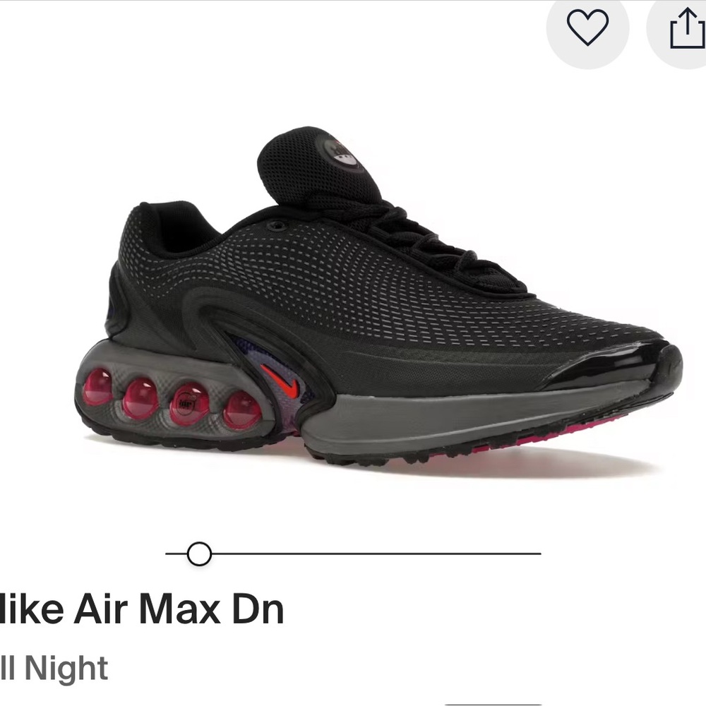 Nike Air Max DN Black and Red Sneakers